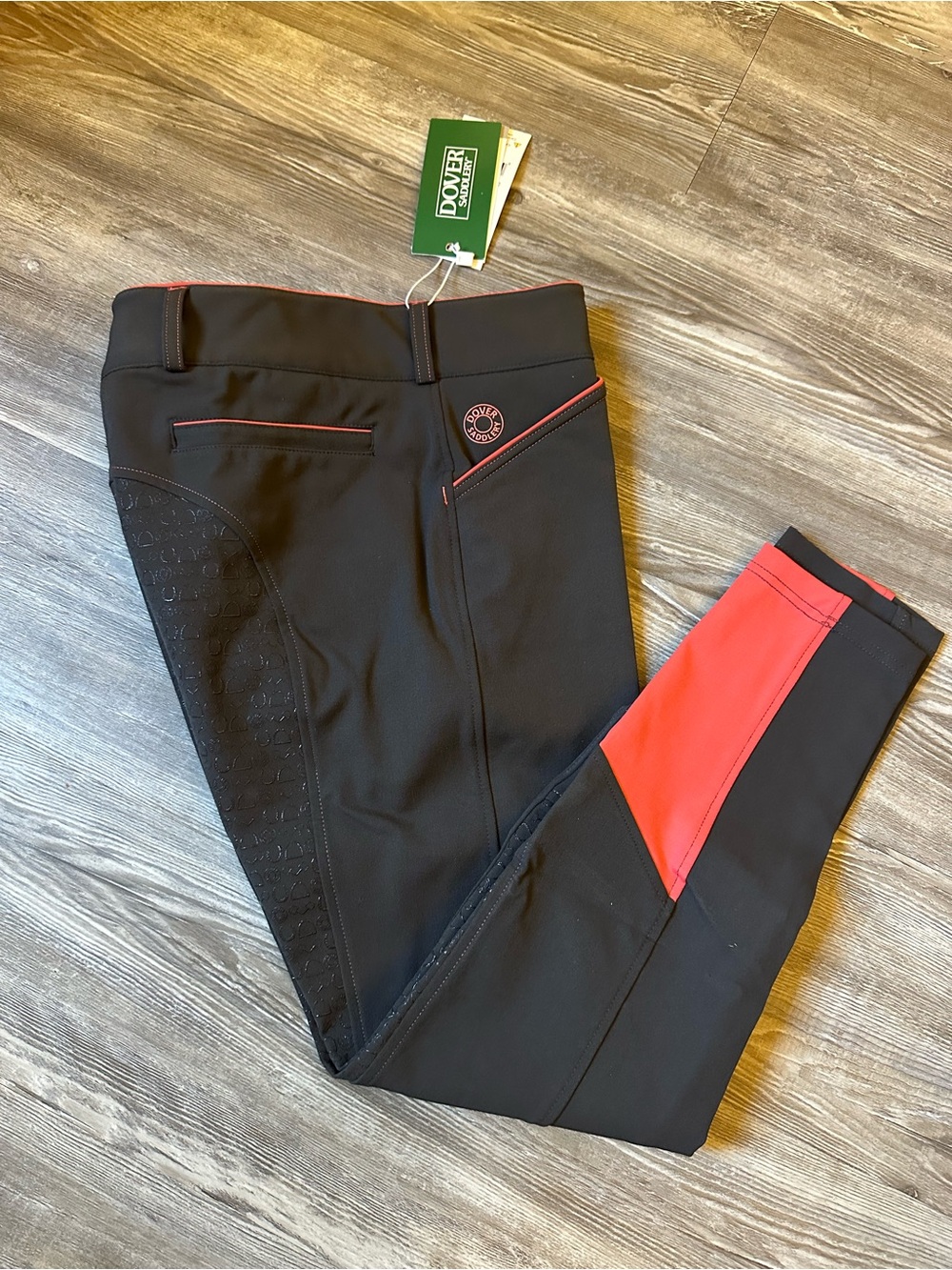Dover Saddlery Full Seat Black Riding Tights